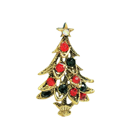 Christmas Brooch Crutches Elk Snowflake Snowman Christmas Tree Wreath Bell Boots Pin Corsage Hot Sale