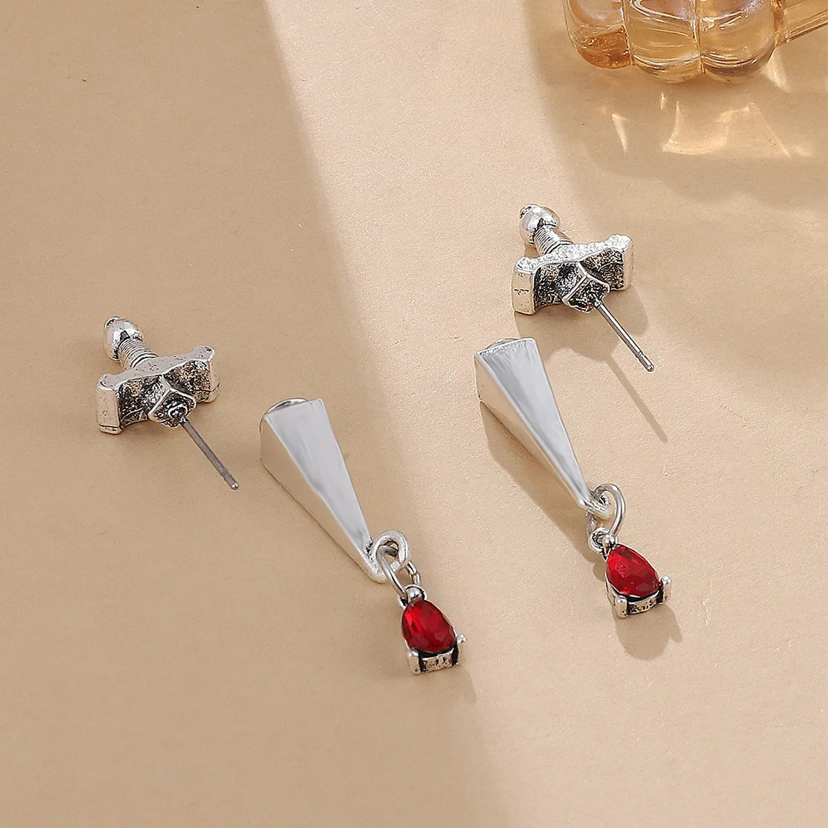 Fashion Water Droplets Plating Alloy No Inlaid Earrings Ear Studs