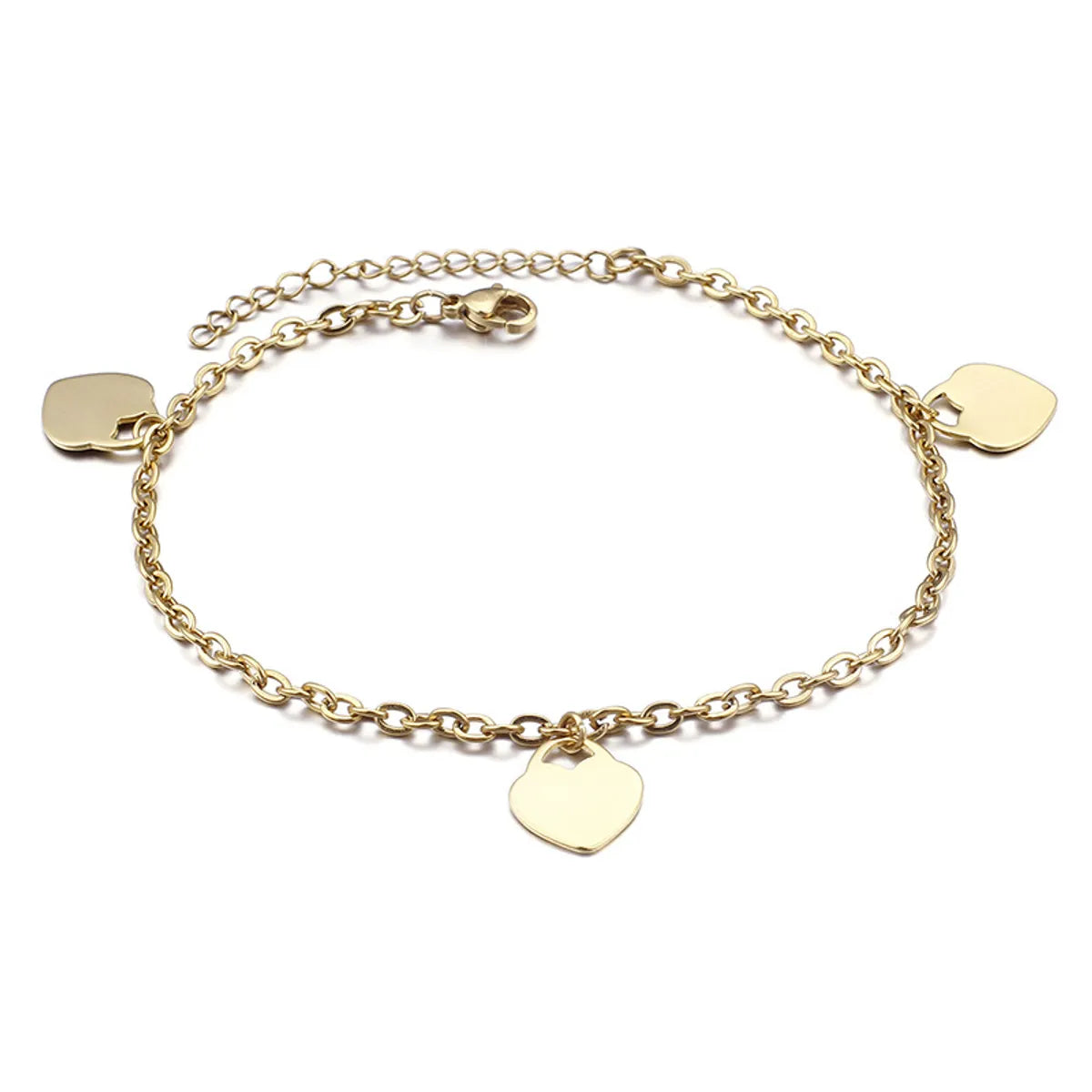 European And American Fashion Simple Sexy Heart-shaped Peach Heart Anklet Wholesale