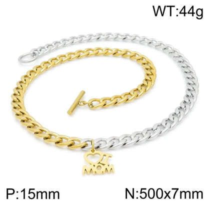 Fashion 18K Gold Plated No Inlaid Titanium Steel Wholesale