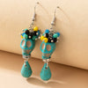 European And American Halloween Skull Spray Paint Bow Earrings