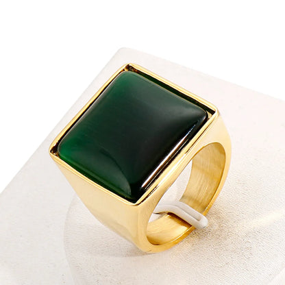 Stainless Steel 18K Gold Plated Fashion Geometric No Inlaid