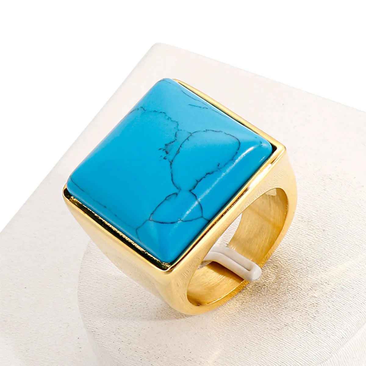 Stainless Steel 18K Gold Plated Fashion Geometric No Inlaid