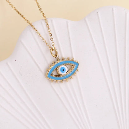 Stainless Steel 18K Gold Plated Stoving Varnish Eye