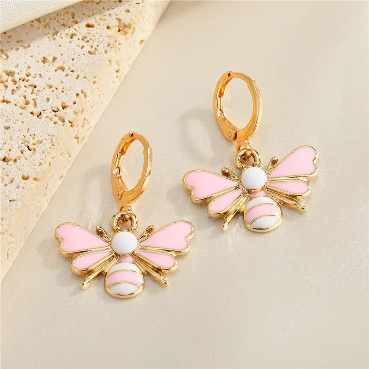 European And American New Jewelry Personality Insect Bee Three-Dimensional Earrings Creative Earrings