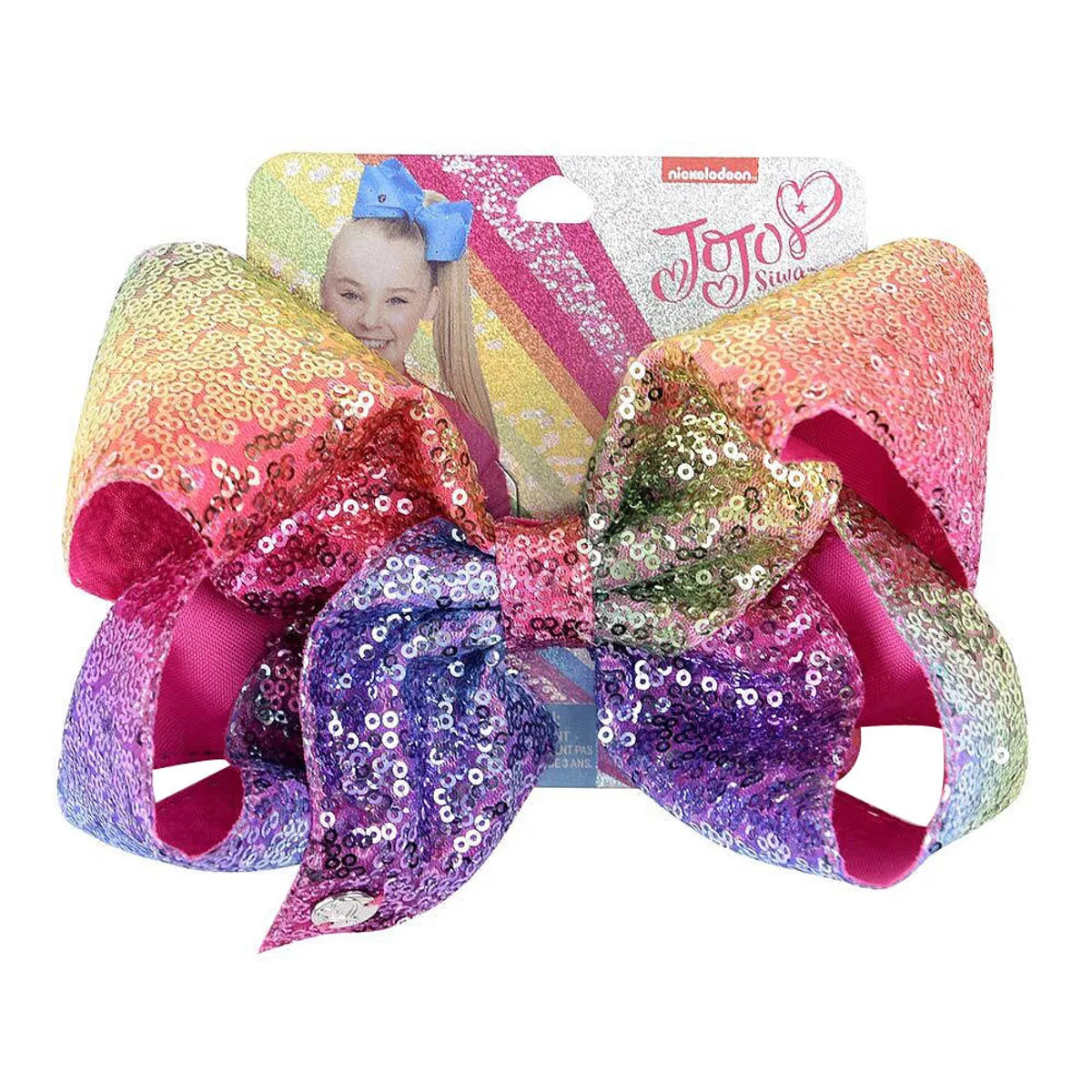 European And American New Sequins Gradient Big Bow Hairpin