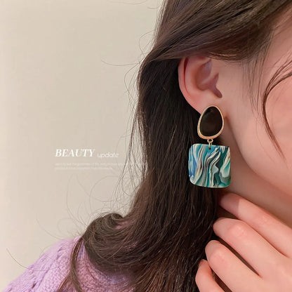 Fashion Geometric Arylic No Inlaid Earrings