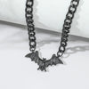 European And American Personality Creative Horror Bat Pendant Halloween Retro Bat Men'S Necklace