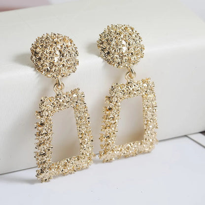 Simple Style Geometric Plating Alloy No Inlaid Earrings