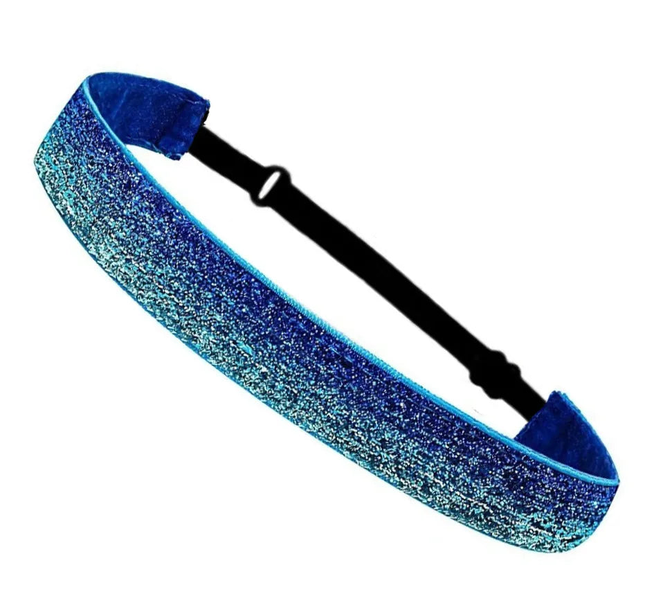 Sequins Children'S Sports Hair Band Elastic Elastic Onion Velvet Headband Glitter Hair Band Headdress Wholesale