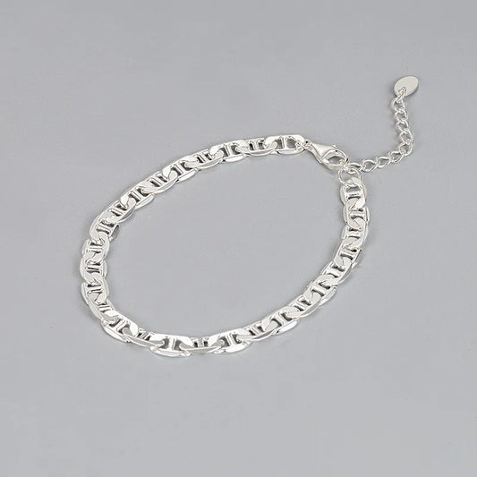 European And American Special-Interest Design Fashion Brand 925 Sterling Silver Pig Nose Bracelet Female Ins Hip Hop Style Fashion Accessories Personalized Bracelet