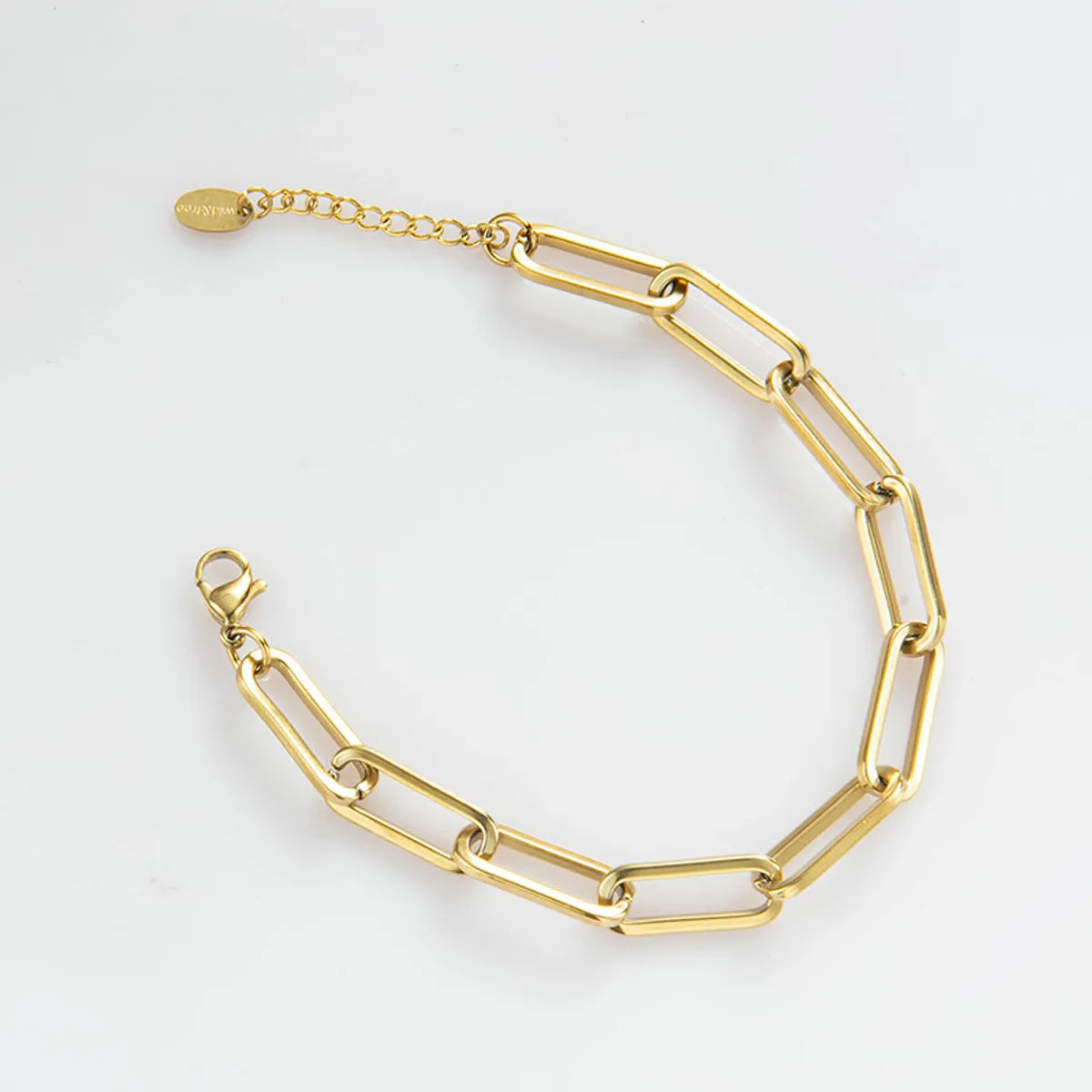 Fashion 304 Stainless Steel 18K Gold Plated No Inlaid Bracelets In Bulk