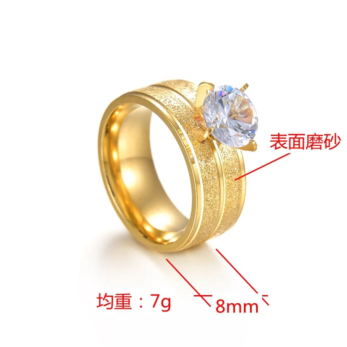 Fashion U Shape Stainless Steel Artificial Gemstones