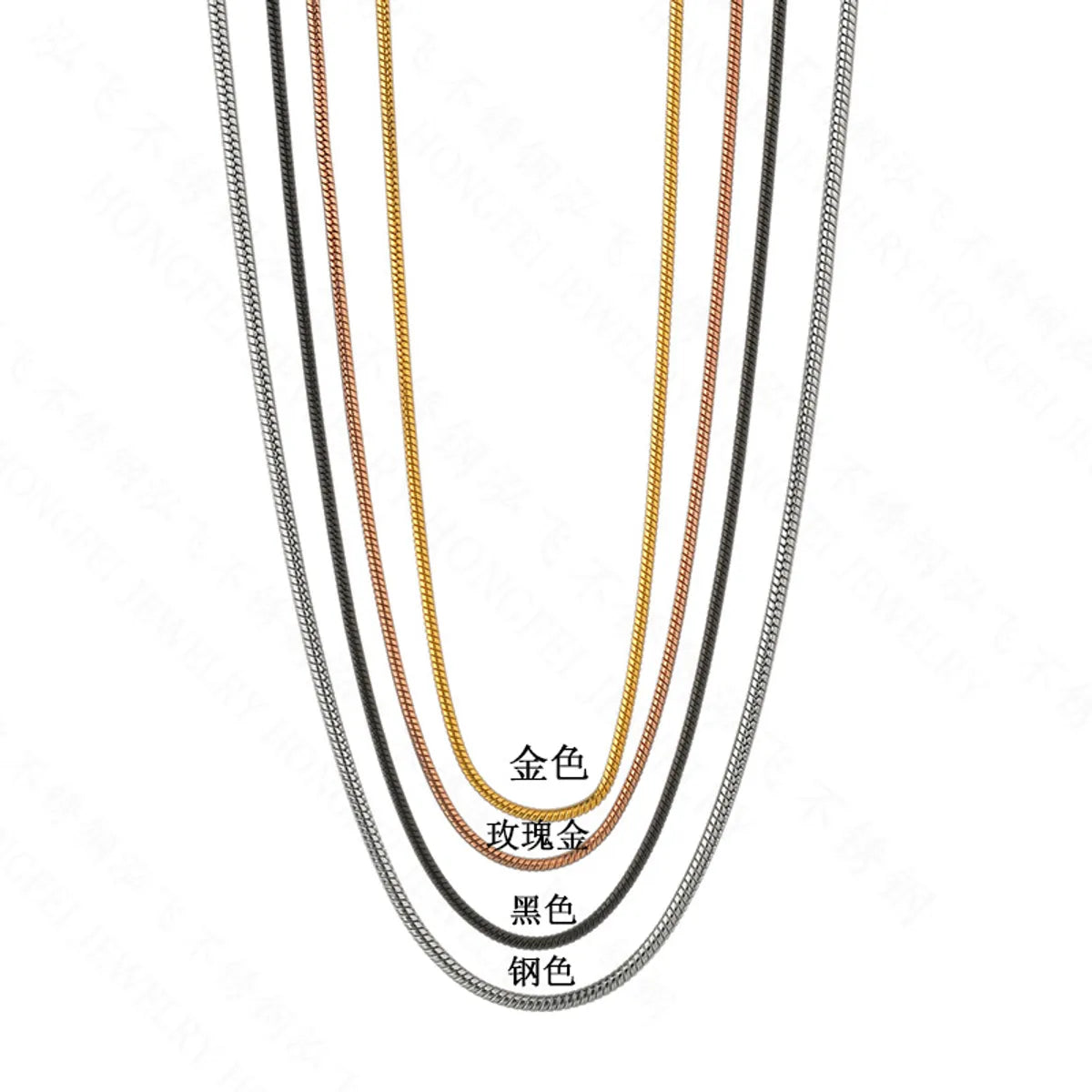 Simple Style Geometric Stainless Steel Plating Necklace