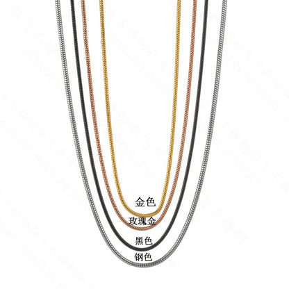 Simple Style Geometric Stainless Steel Plating Necklace