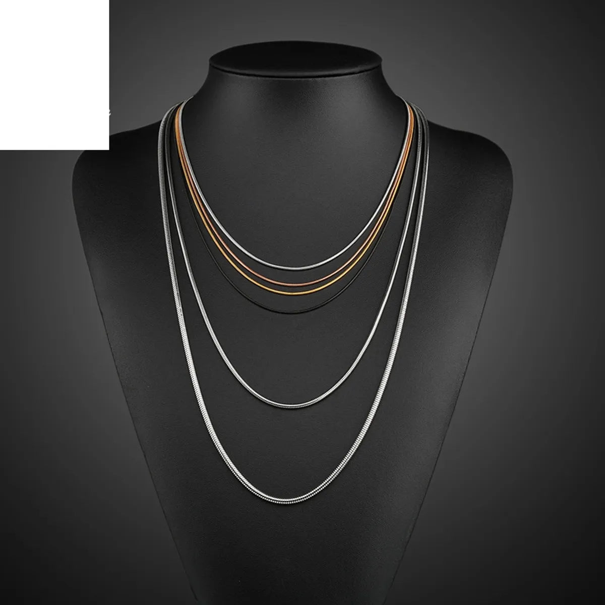 Simple Style Geometric Stainless Steel Plating Necklace