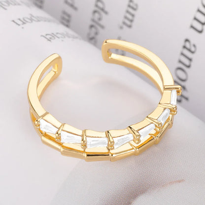 European And American Style New Men'S And Women'S Combined Ring Set Fruit Portrait Geometric Star Moon Adjustable Closed Mouth Combined Ring Set