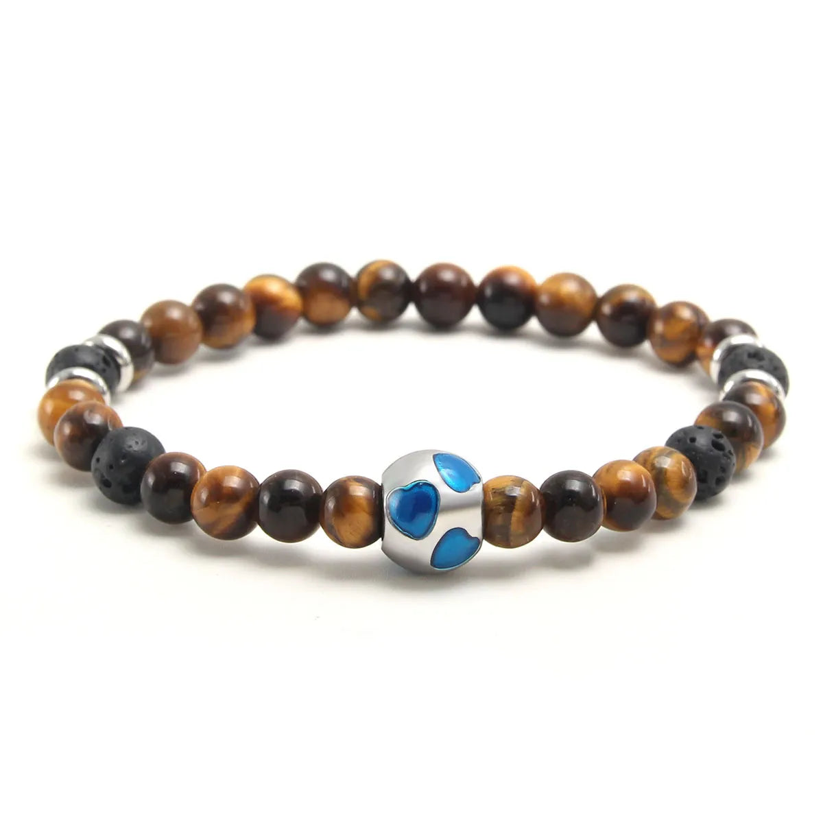 Casual Geometric Natural Stone Plating Bracelets