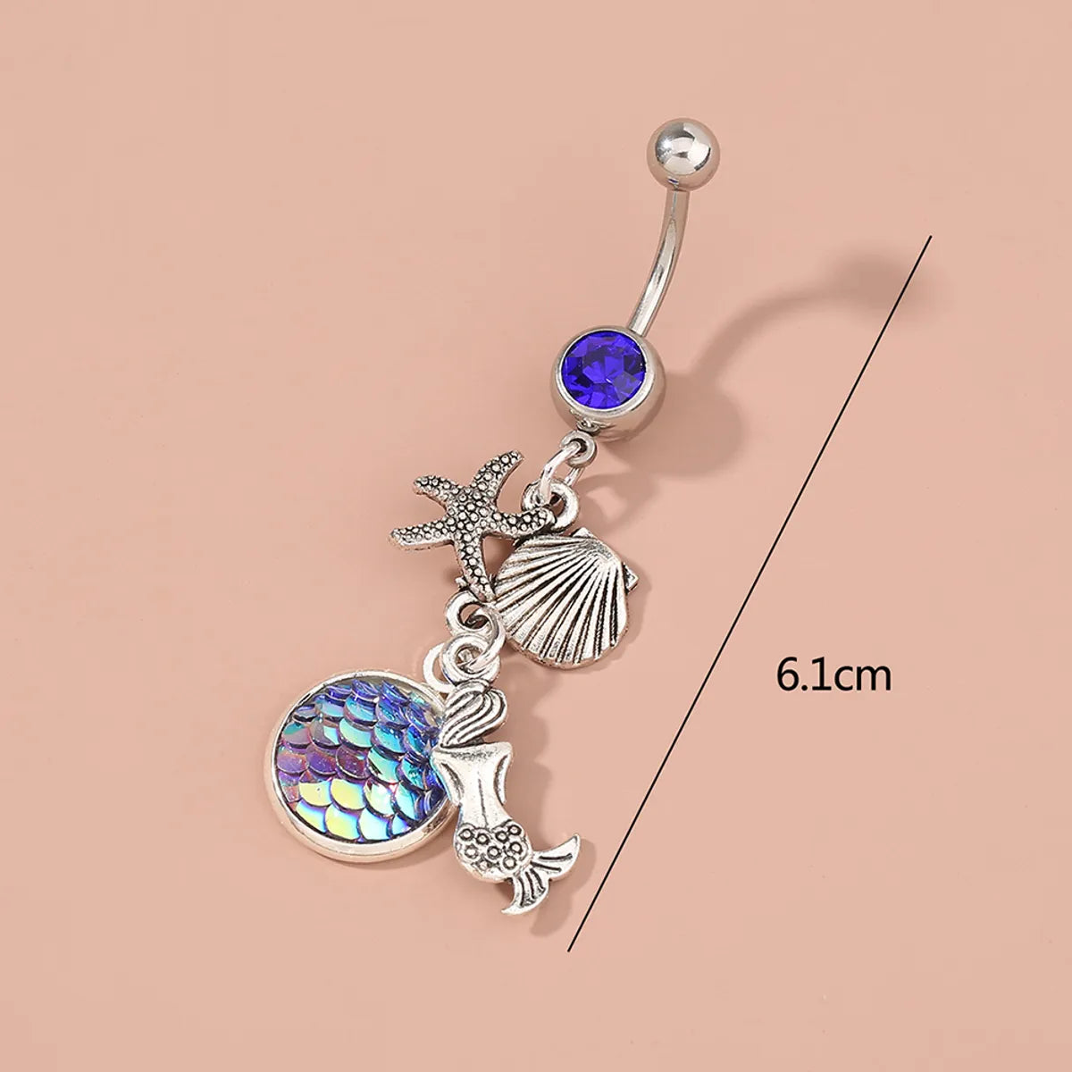 European And American Zircon Belly Button Nail Butterfly Belly Button Ring Piercing Jewelry