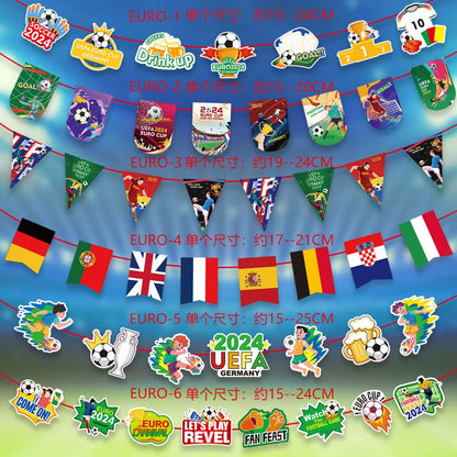 European Cup Casual Simple Style Letter Ball Paper Club Holiday Party Banner