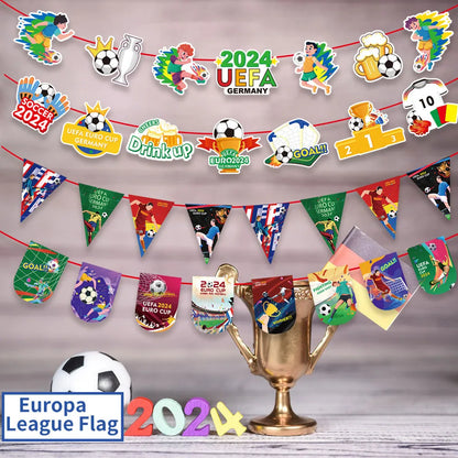 European Cup Casual Simple Style Letter Ball Paper Club Holiday Party Banner