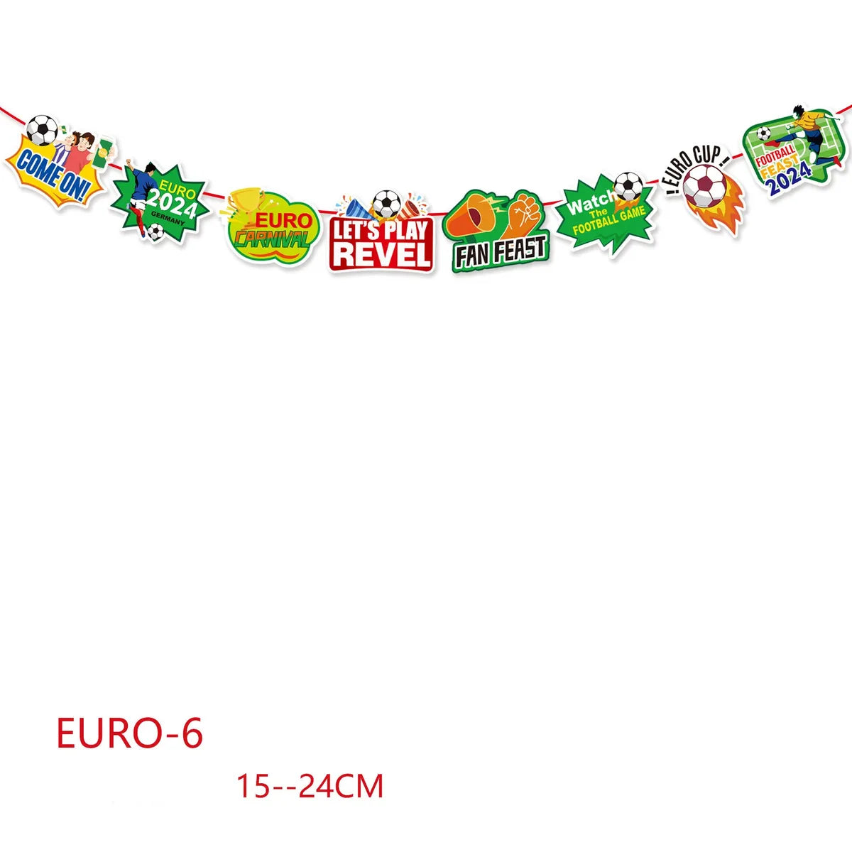 European Cup Casual Simple Style Letter Ball Paper Club Holiday Party Banner