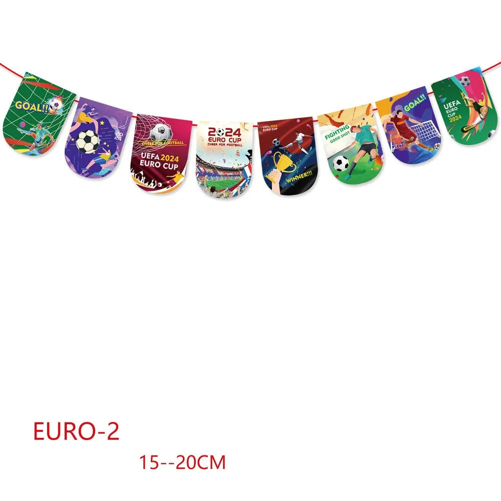 European Cup Casual Simple Style Letter Ball Paper Club Holiday Party Banner