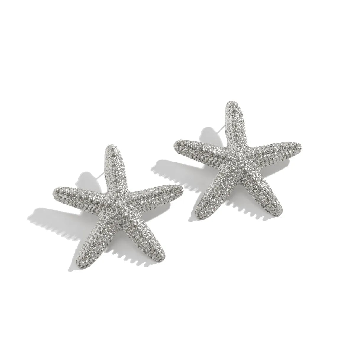 Exaggerated Beach Starfish Conch Alloy Plating Women'S Earrings Necklace