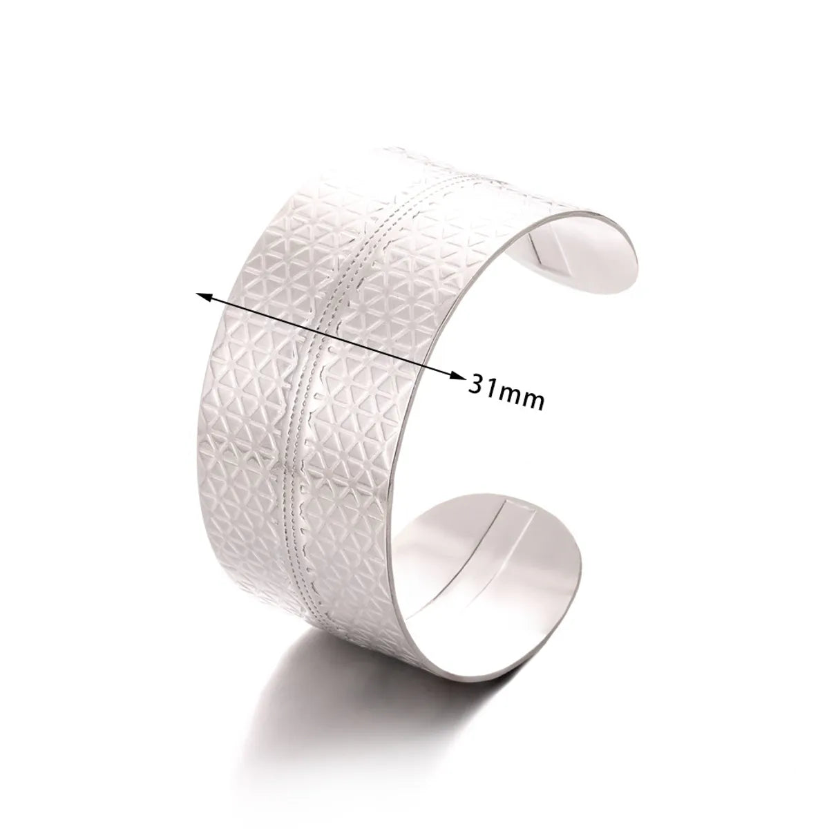 Exaggerated Circle 304 Stainless Steel Wide Bracelet In Bulk