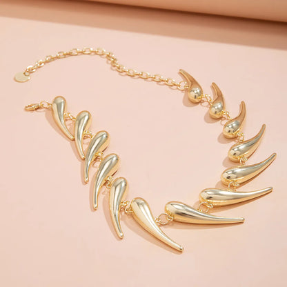 Exaggerated Cool Style Irregular Water Droplets Alloy Women'S Necklace