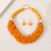 Exaggerated Ethnic Style Bohemian Circle Arylic Seed Bead Beaded Women'S Jewelry Set