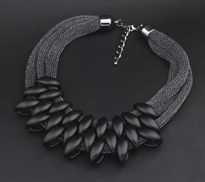 Exaggerated Ethnic Style Rhombus CCB Wholesale Necklace