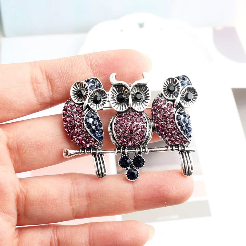 Exaggerated Funny Animal Alloy Inlay Artificial Gemstones Unisex Brooches