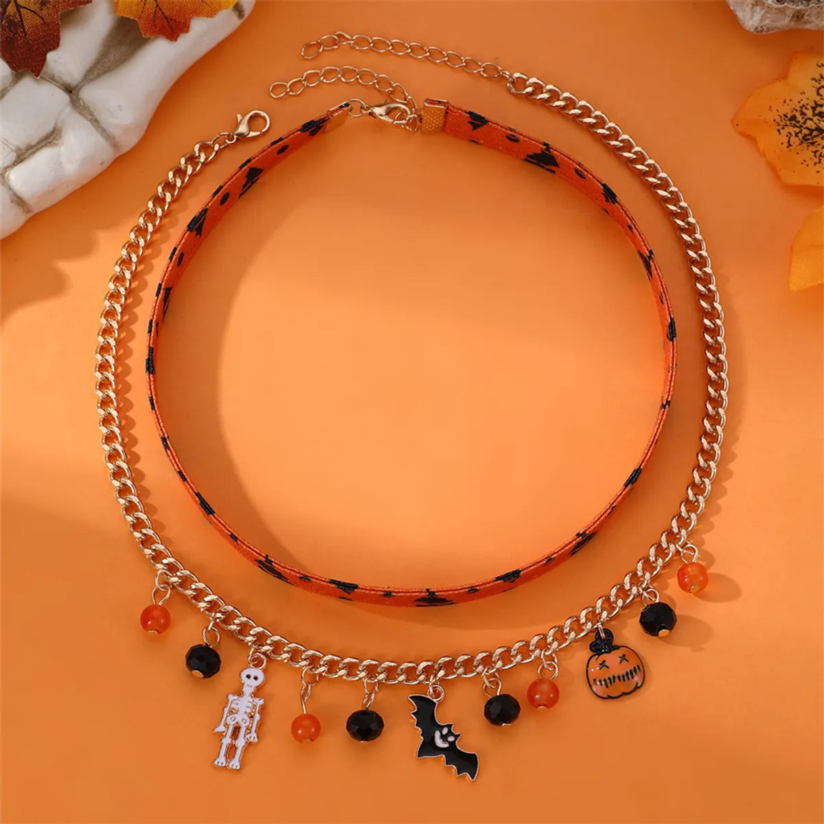 Exaggerated Funny Halloween Pattern Alloy Halloween Women's Layered Necklaces