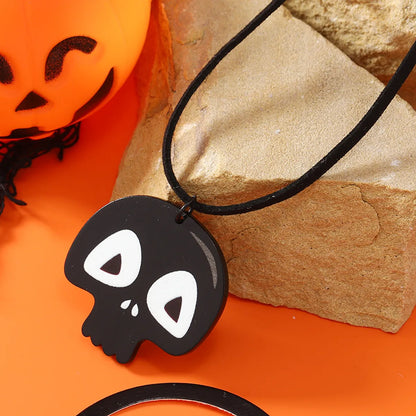 Exaggerated Funny Skull Arylic Halloween Easter Unisex Pendant Necklace