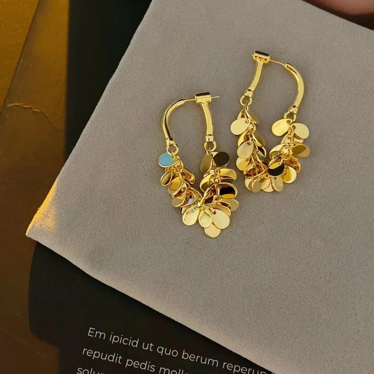 Exaggerated Geometric Metal Plating Women's Earrings