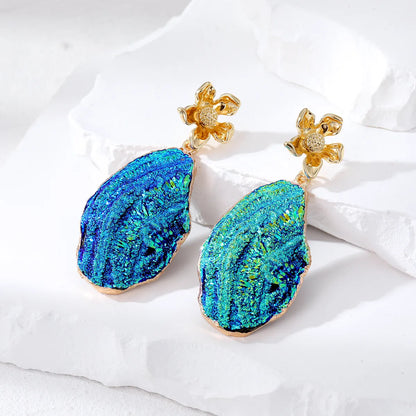 Exaggerated Geometric Resin Women'S Drop Earrings 1 Pair