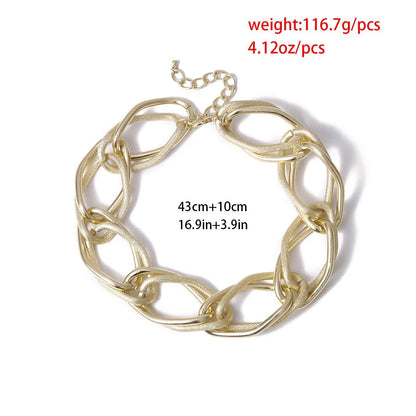 Fashion Geometric Aluminum Plating Women's Necklace