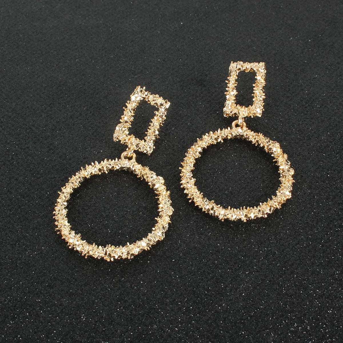 Exaggerated Minimalist Gold Alloy Drop-shaped Earrings Wholesale Gooddiy