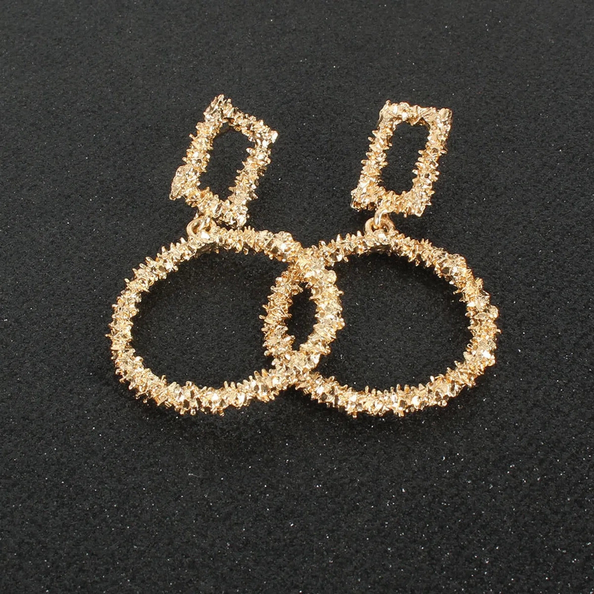 Exaggerated Minimalist Gold Alloy Drop-shaped Earrings Wholesale Gooddiy