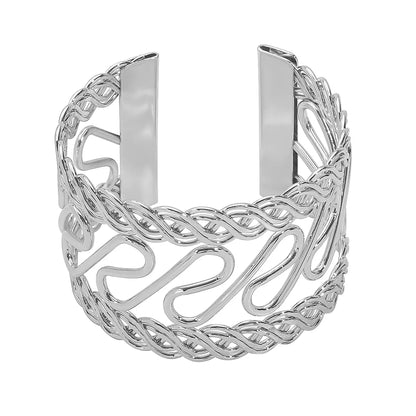 Exaggerated Novelty Geometric Iron Wholesale Wide Bracelet