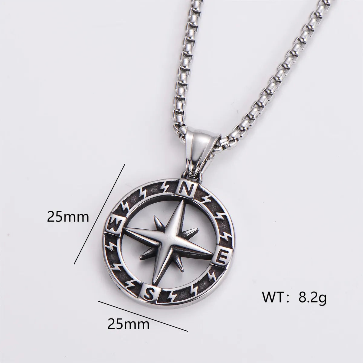 Exaggerated Punk Human Geometric Cross 304 Stainless Steel Polishing No Inlaid Men'S Pendant Necklace