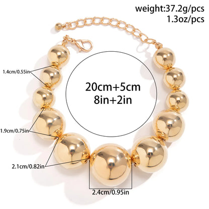 Exaggerated Simple Style Geometric CCB Women's Bracelets