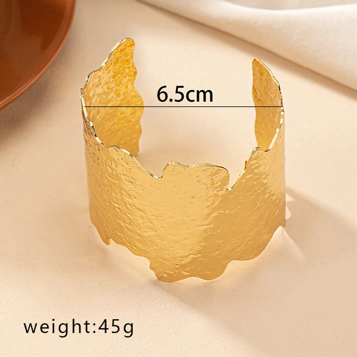 Exaggerated Streetwear Irregular Alloy Plating Gold Plated Women's Bangle