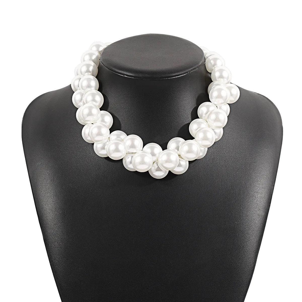 Exaggerated Wedding Geometric Imitation Pearl Wholesale Necklace