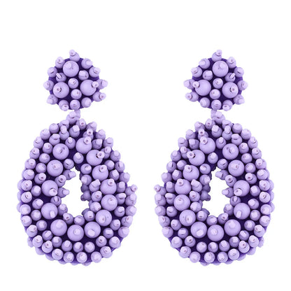 Fashion Water Droplets Alloy No Inlaid Earrings