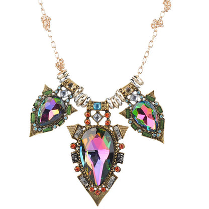 Exquisite Fashion Exaggerated Full Of Diamond Alloy Necklace