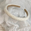 Fabric Hook Flower Sponge New Wide-Brimmed Sweet Hairband