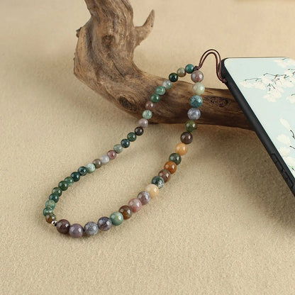 Factory Direct Sale Turquoise Agate Mobile Phone Chain