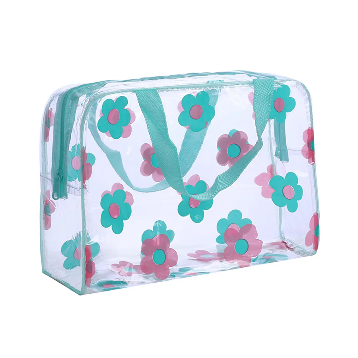 Factory Direct Transparent Printed Cosmetic Bag Portable Large Capacity Waterproof Pvc Storage Bag Men'S Portable Wash Bag